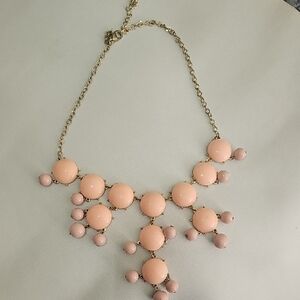 Elegant Peach Statement Necklace